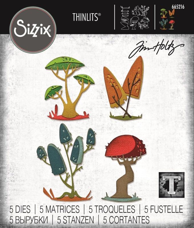 Sizzix - Tim Holtz - Funky Toadstools die set