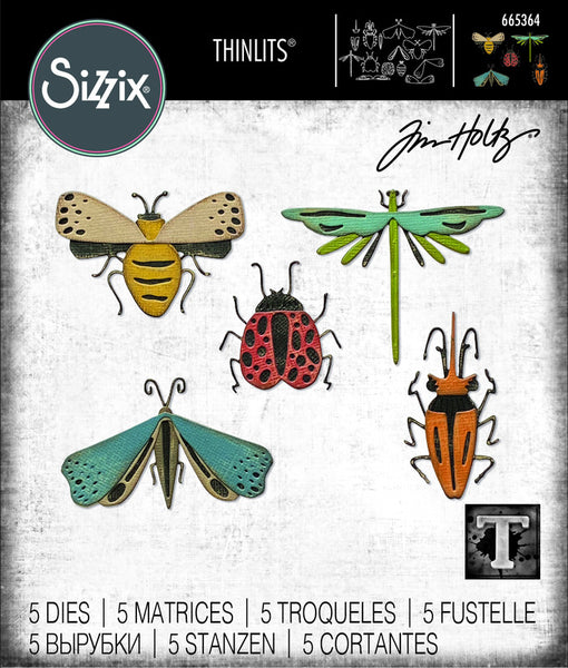 Sizzix - Tim Holtz - Thinlits Funky Insects die set