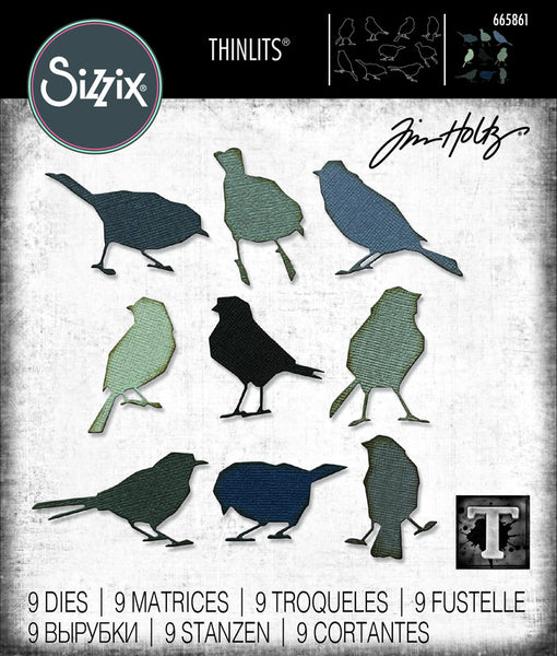 Sizzix - Tim Holtz - Silhouette Birds die set