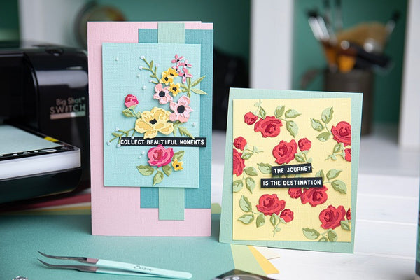 Sizzix - Tim Holtz - Mini Brushstroke Flowers die set