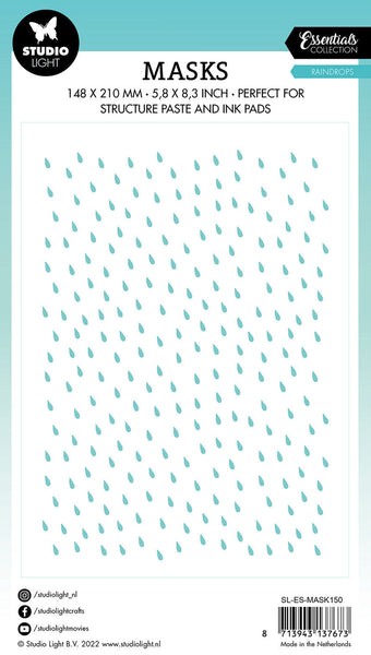 Studio Light - Essentials Collection - Raindrops stencil