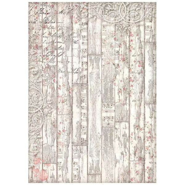 Stamperia - Sweet Winter - Wood Pattern Rice Paper