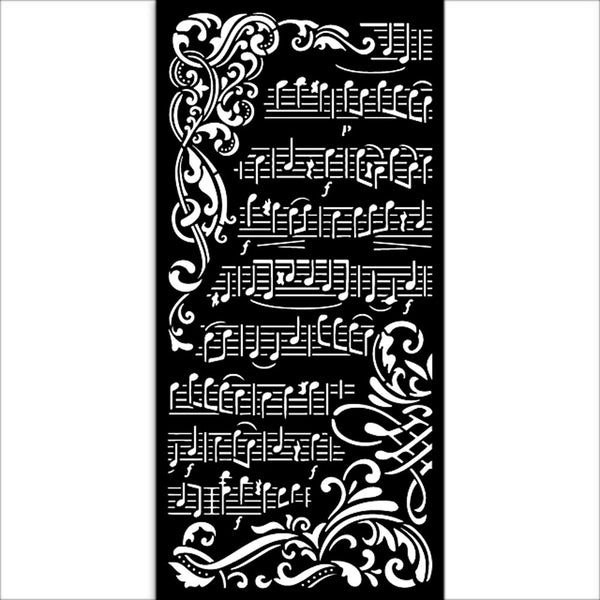 Stamperia - Vicky Papaioannou - Create Happiness - Music stencil