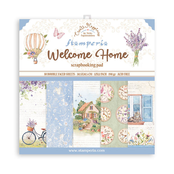 Vicky Papaioannou - Create Happiness - Welcome Home - 12 x 12 Scrapbooking Pad