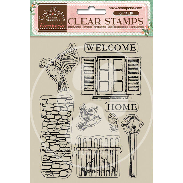 Vicky Papaioannou - Create Happiness Welcome Home - Birds stamp set