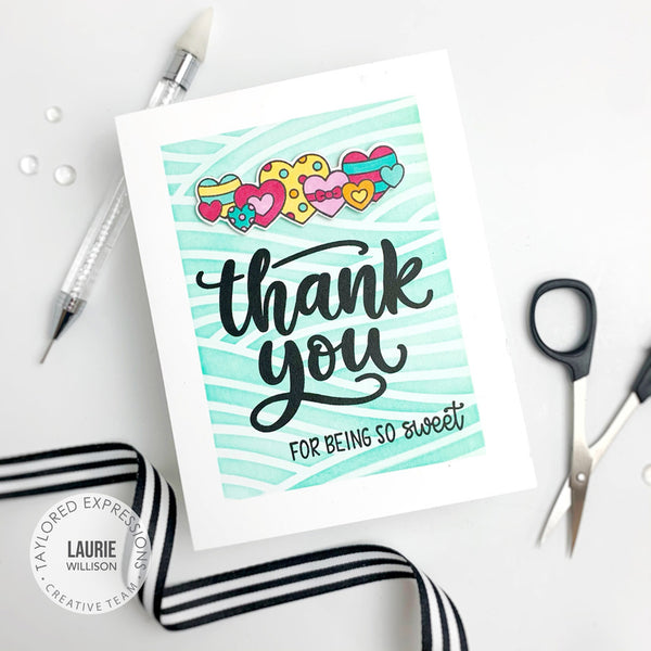 Taylored Expressions - Oh My Word - Thank You stamp set