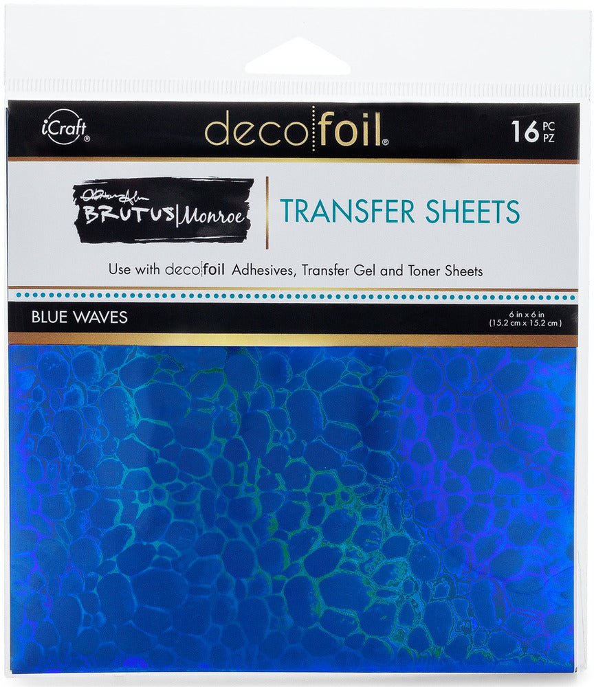 Therm O Web - Brutus Monroe - Blue Waves Foil Transfer Sheets