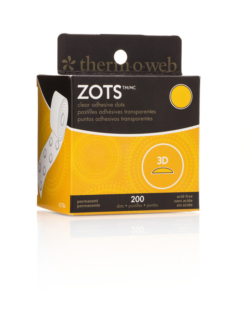 Zots - Clear Adhesive Dots - 3D