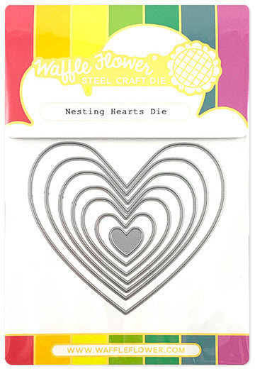 Waffle Flower - Nesting Hearts die set