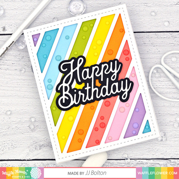 Waffle Flower - Happy Birthday die set