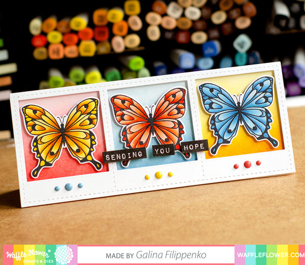 Waffle Flower - Spread Your Wings - Stamp & Die Combo
