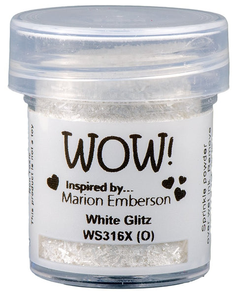 Wow! Embossing Glitter - White Glitz