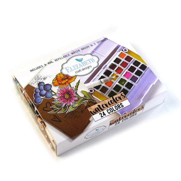 Elizabeth Craft Designs - 24 Colour Watercolour Set