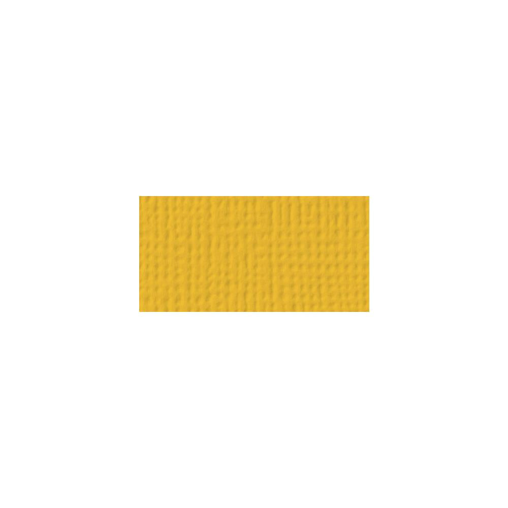 American Crafts - 12x12 Textured Cardstock - Mustard