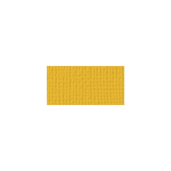 American Crafts - 12x12 Textured Cardstock - Mustard