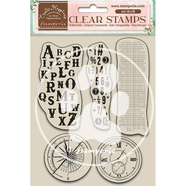 Stamperia - Vicky Papaioannou - Create Happiness 2 - Alphabet & Numbers stamp set
