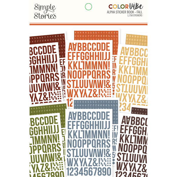 Simple Stories - Colour Vibe - Fall Alpha Sticker Book