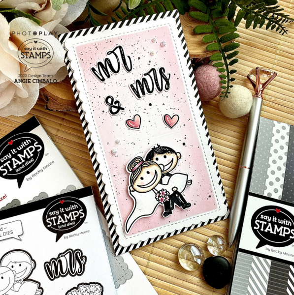 Photoplay Paper - Say It With Stamps - Just Married stamp set