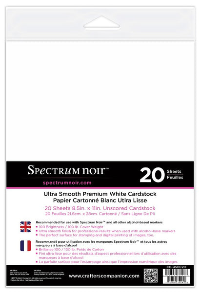 Spectrum Noir - Ultra Smooth Premium White Cardstock