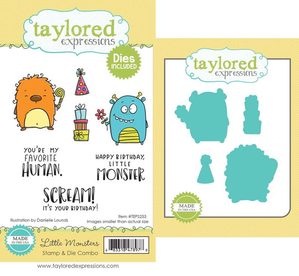 Taylored Expressions - Little Monsters Stamp & Die bundle